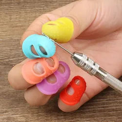 Dedales de silicona transpirables para costura, acolchado y manualidades