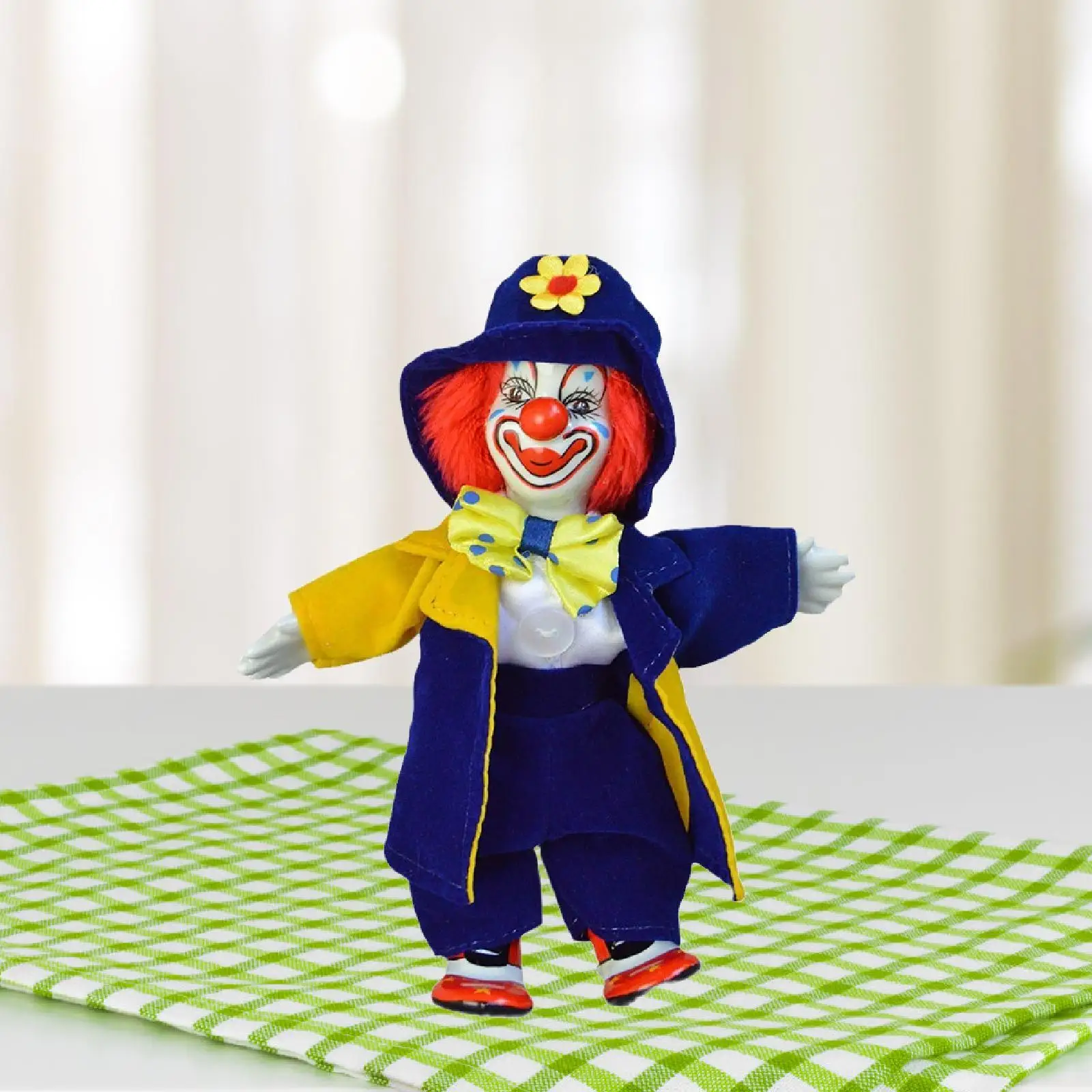 Figura de Payaso de Porcelana, adorno decorativo para escritorio
