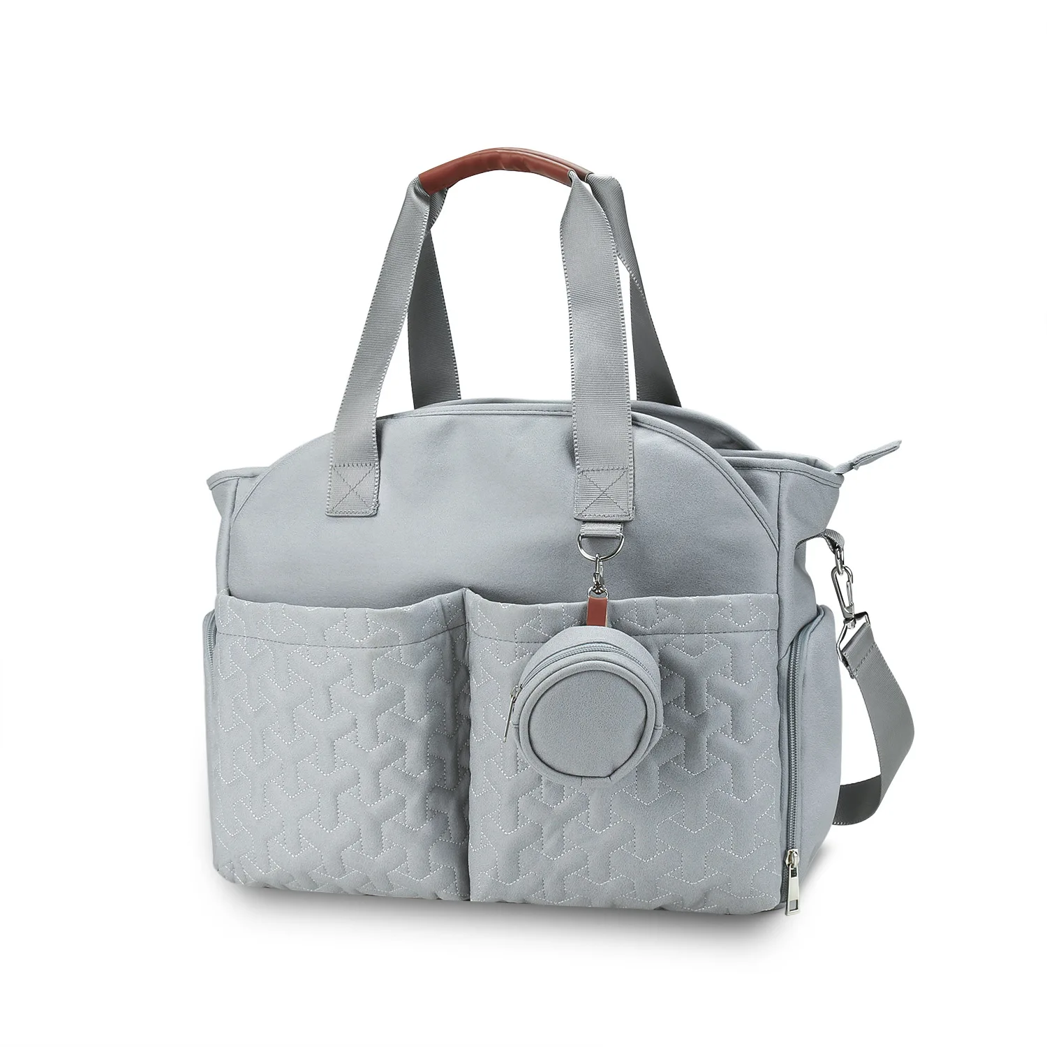 Bolsa de pañales grande con bolsillos para ropa seca y mojada, paseos - imagen 4