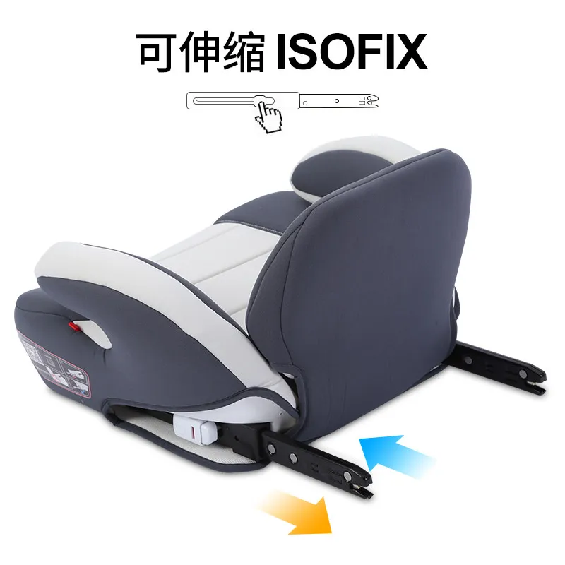 Asiento elevador portátil coche niños ISOFIX cómodo y seguro - imagen 3