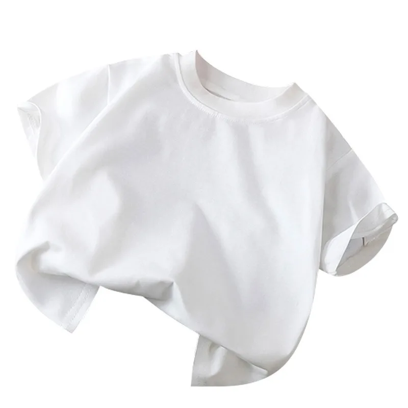 Camiseta de algodón de manga corta para niños y bebés - imagen 2