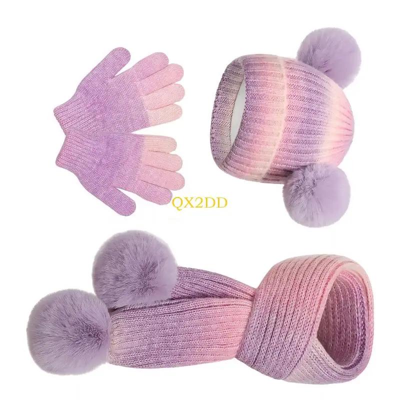 Gorro bebé cálido con manoplas y cubrecuello de cobertura total - imagen 4