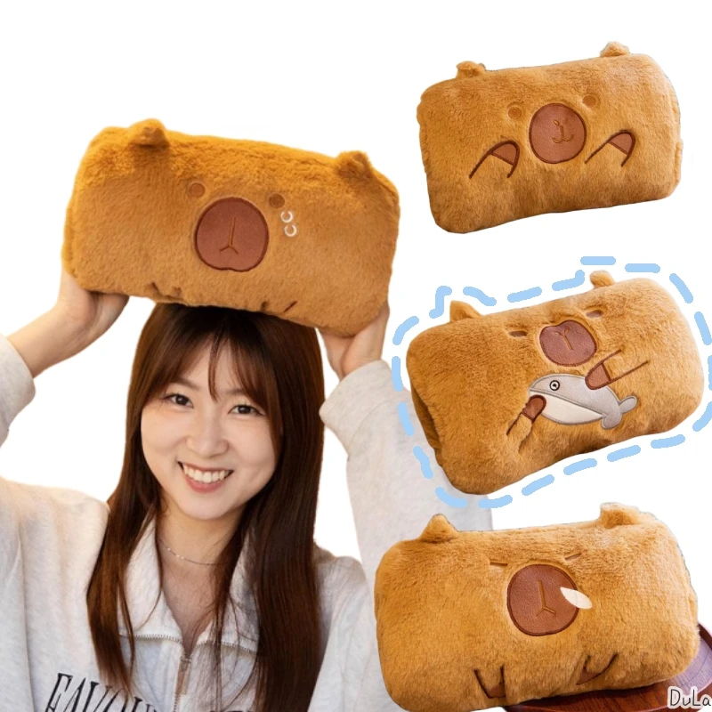 Peluche capibara almohada térmica para calentar las manos infantil - imagen 2