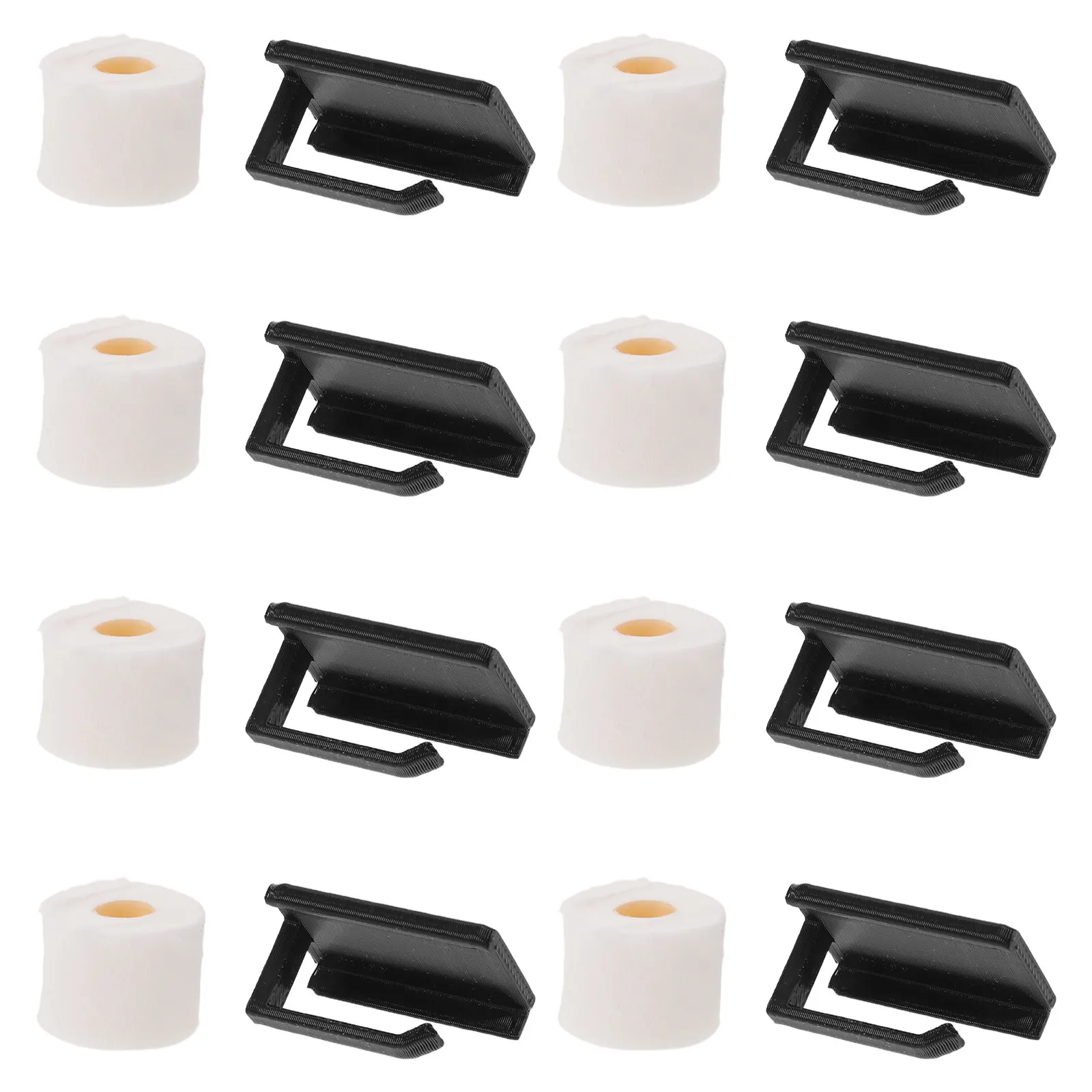 Soportes de papel higiénico en miniatura para baño de muñecas - imagen 2