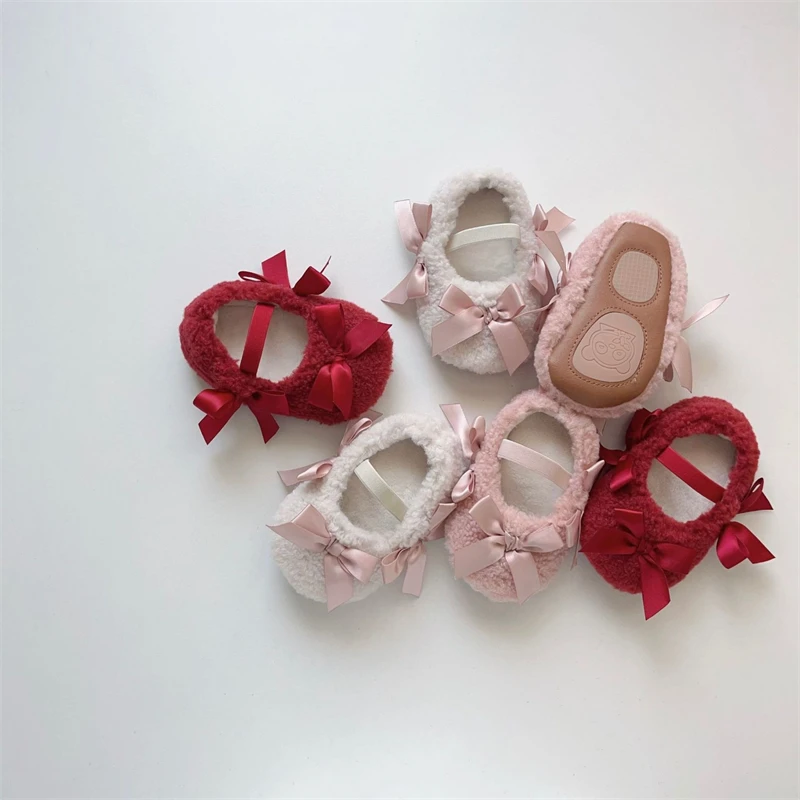 Zapatos primeros pasos antideslizantes suela blanda para bebé de invierno - imagen 4