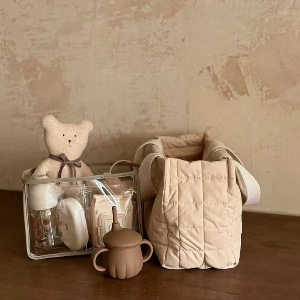 Bolsa para pañales con varios bolsillos acolchada, gran capacidad - imagen 3