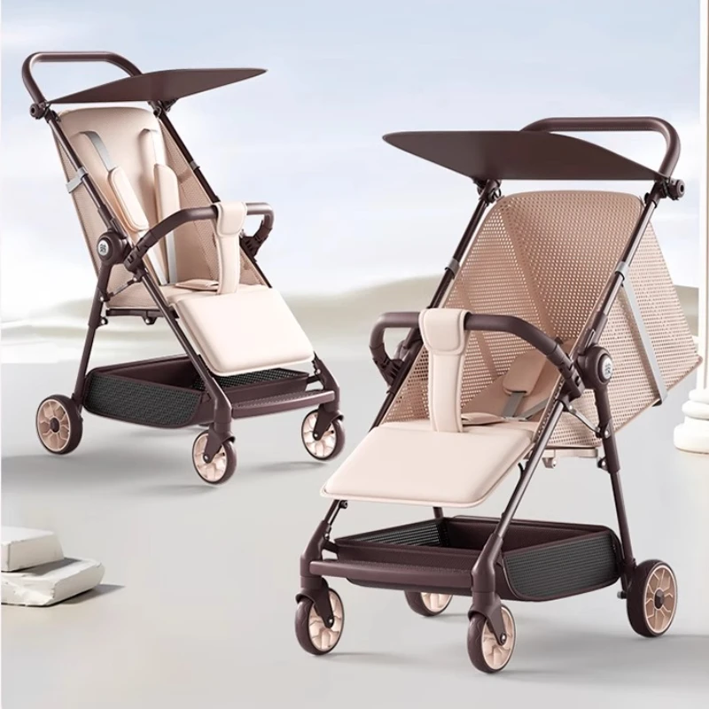 Cochecito ultraligero de paseo con asiento giratorio y sombrilla UV - imagen 3