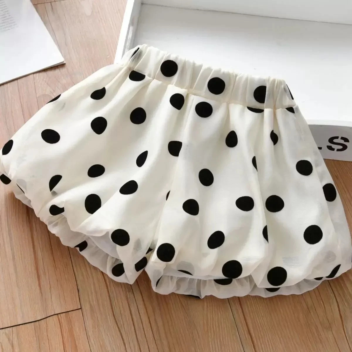Pantalones cortos de doble capa para niña – Estilo coreano - imagen 4