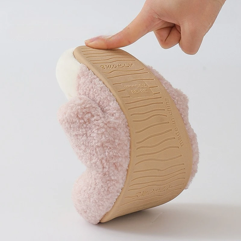 Pantuflas invierno bebé – Algodón afelpado antideslizante - imagen 3