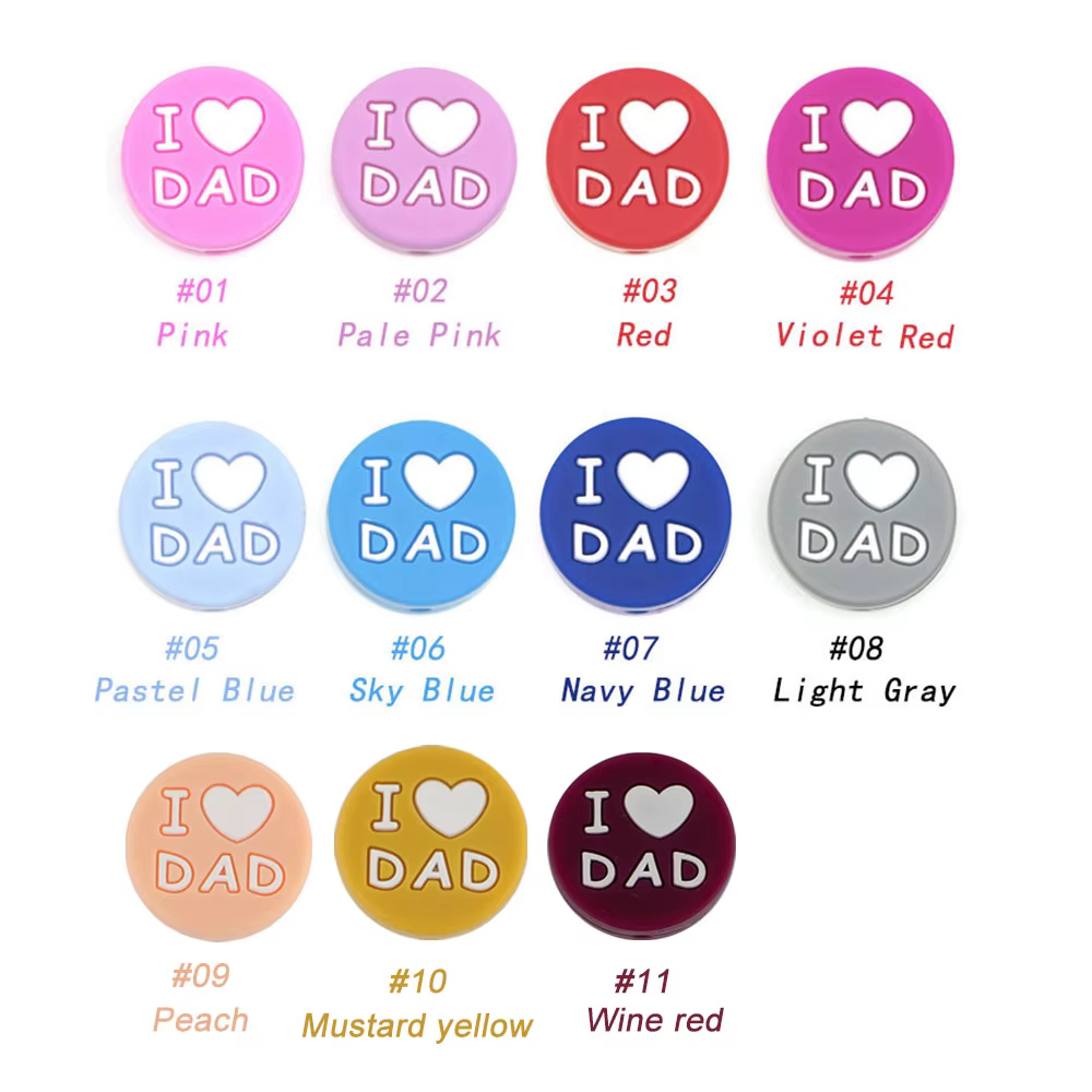 Kovict – Cuentas corazón silicona para collar personalizado DIY - imagen 2