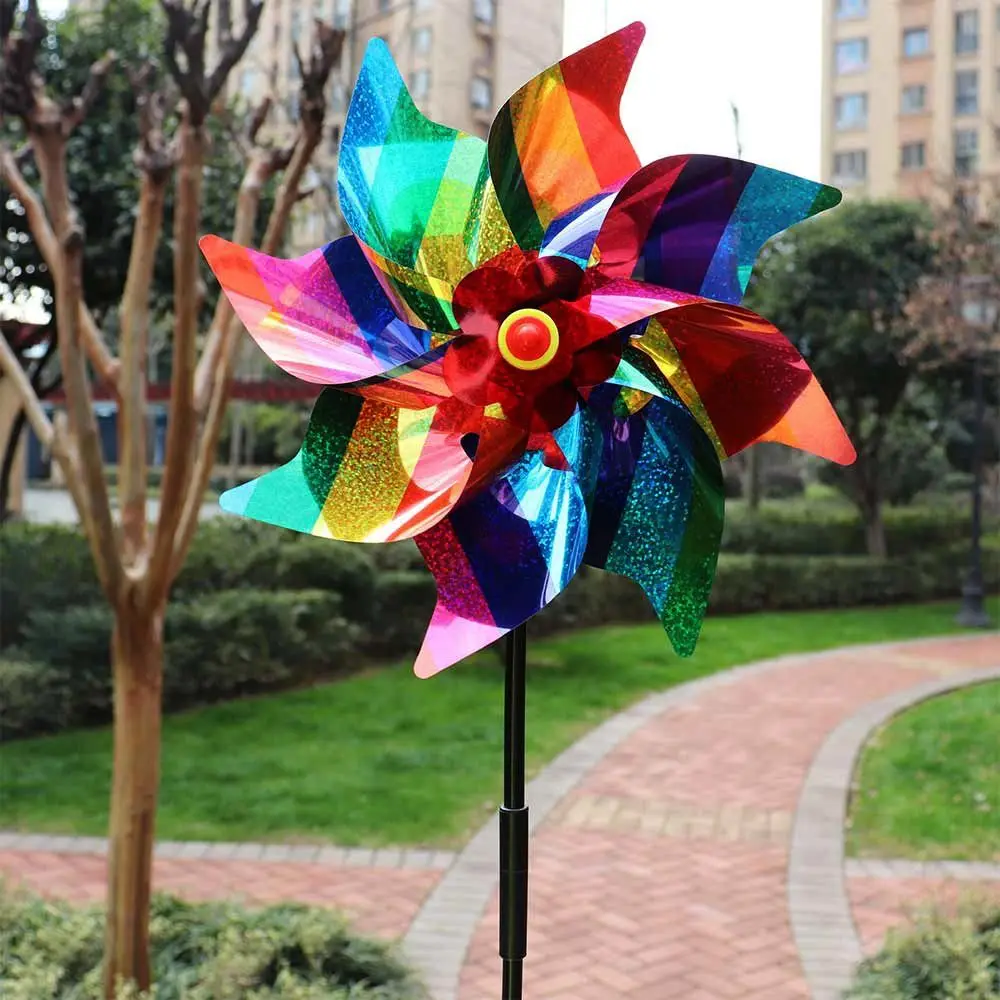 Molinillo de viento reflectante con lentejuelas para niños - imagen 3