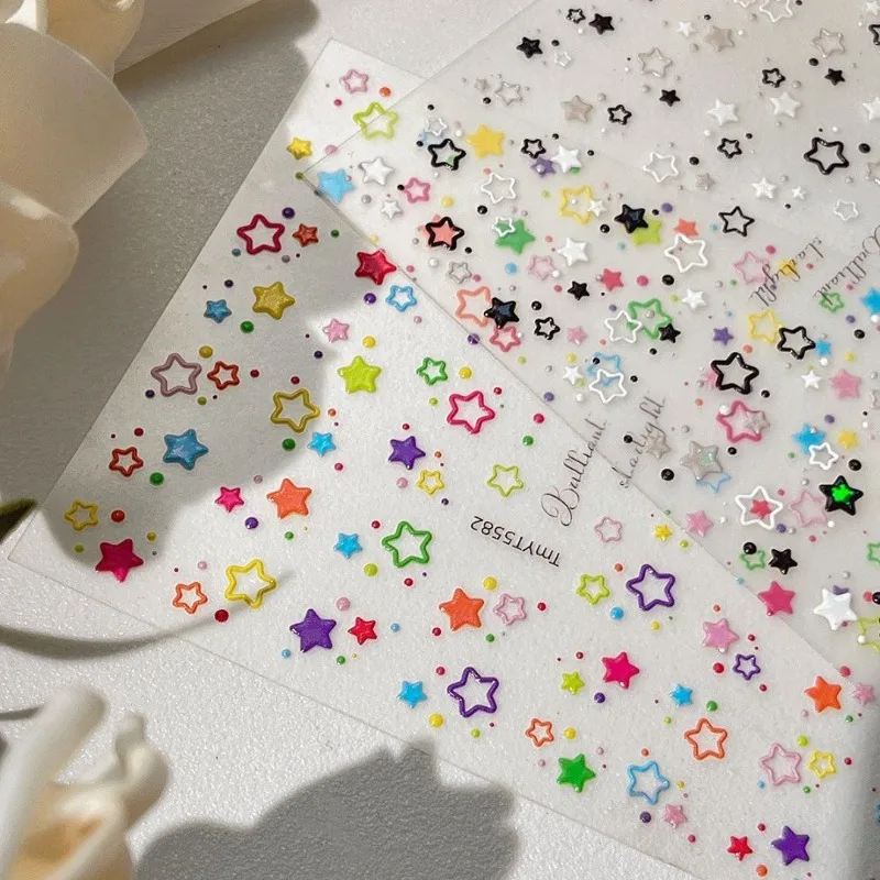 Guka pegatinas de estrellas autoadhesivas para manualidades veraniegas - imagen 3