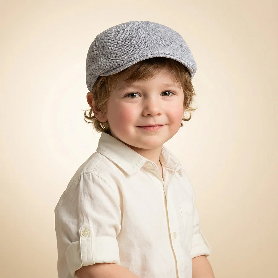 Sombrero de verano infantil retro de malla – para el sol - imagen 4