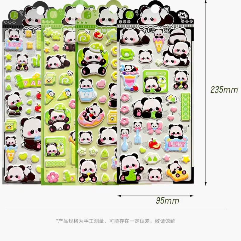Pegatinas burbujas panda lindas en espuma 3D