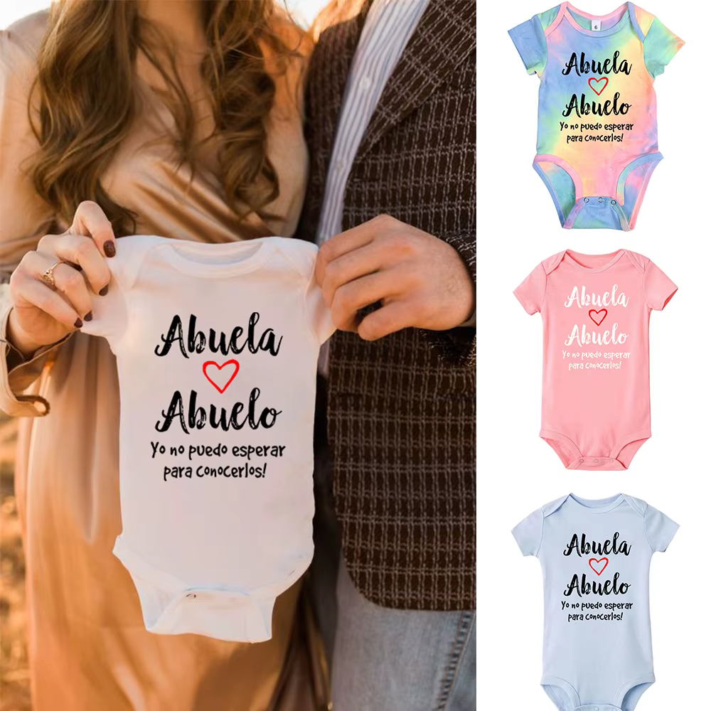 Body español para bebé – Reveal abuelos