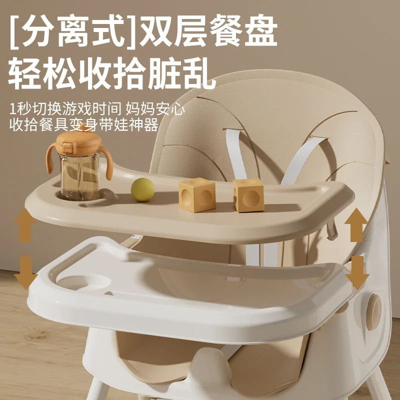 Silla alta de comedor plegable para bebés y niños – portátil