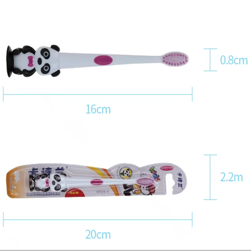 Cepillo de dientes infantil cerdas suaves panda niños 3-12 años - imagen 3