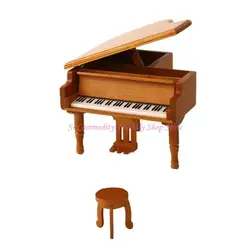 Piano en miniatura 85AE para casa de muñecas, accesorio