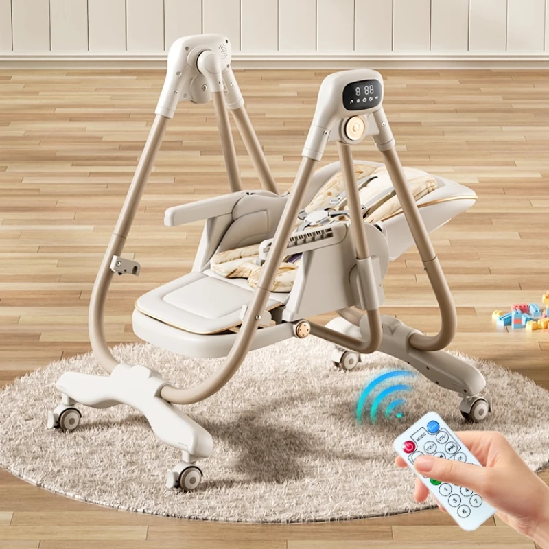 Trona y asiento mecedor para bebé: silla de comedor infantil