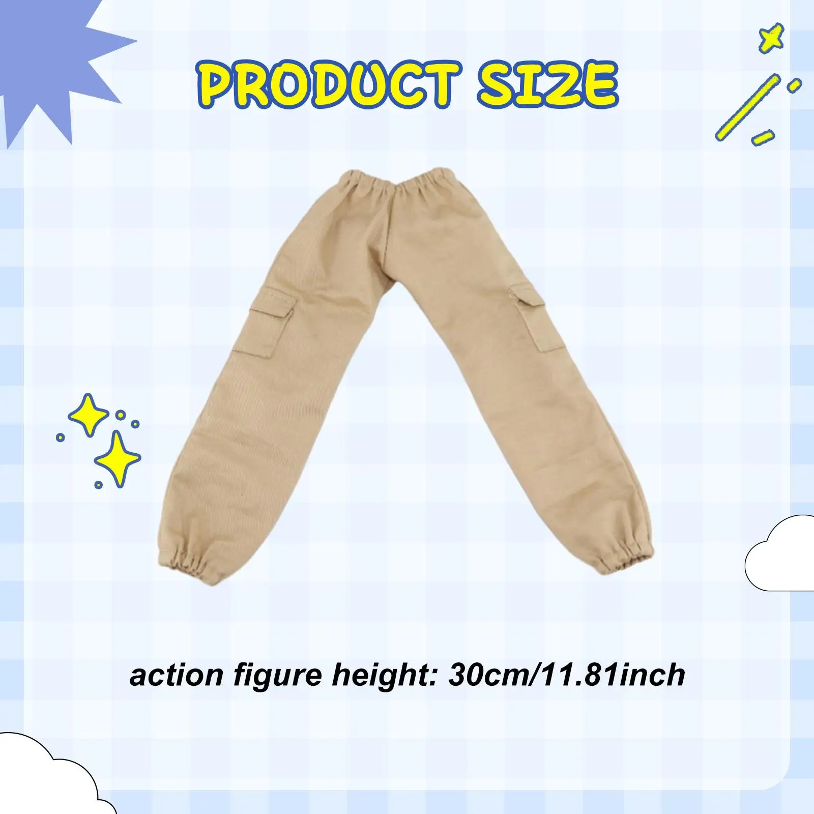 Ropa para muñecos de acción: pantalones resistentes, vestir masculino - imagen 5