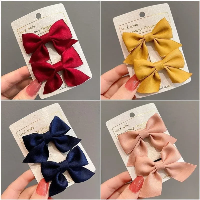Pinzas lazo rojo para el pelo infantil – Accesorios de verano