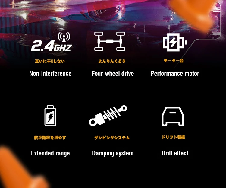 Carrocería de PVC y componentes del mini RC