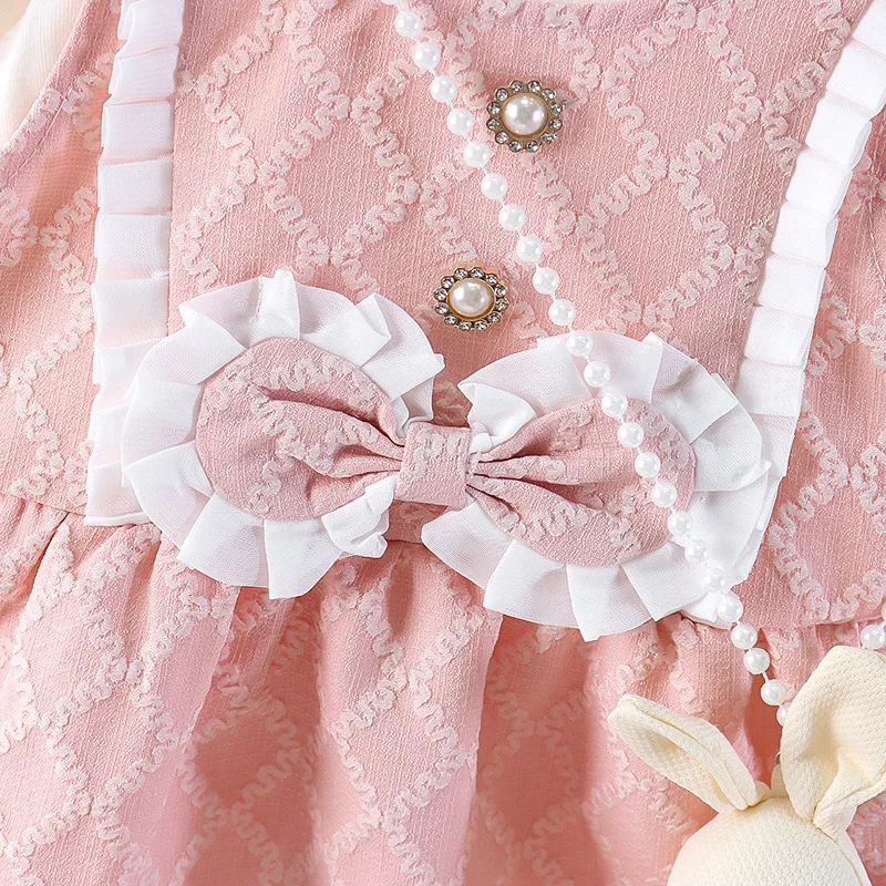 Vestido de princesa para ninas - Manga larga, primavera-otono - imagen 4