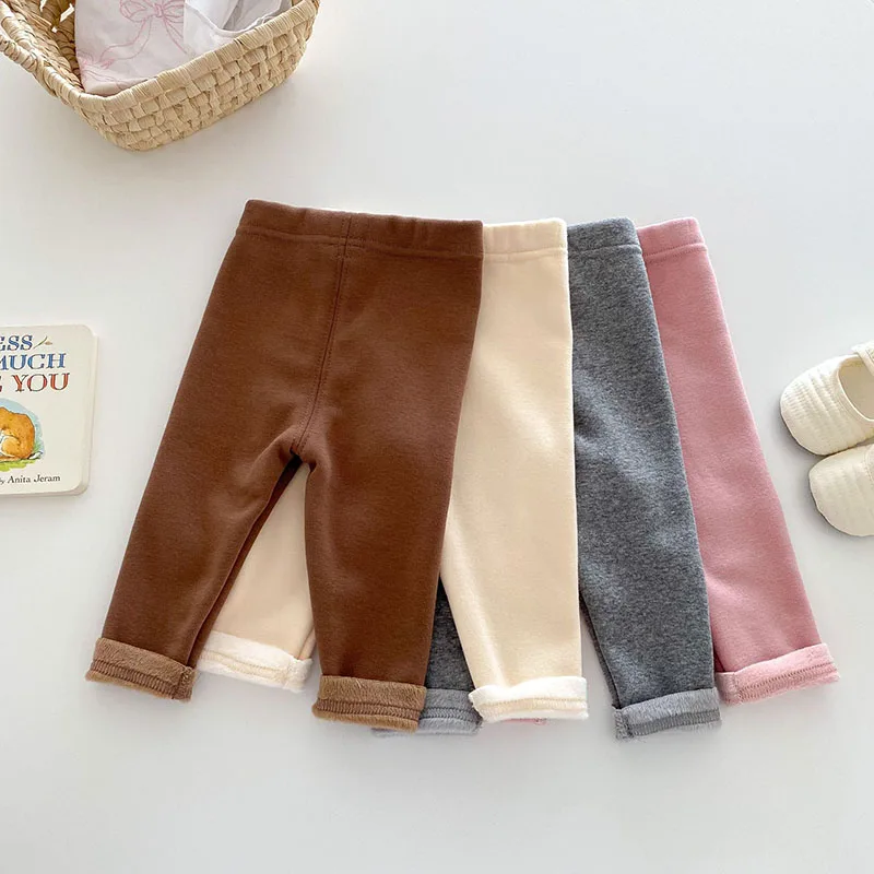 Milangel Leggings de invierno forrado en lana para niño pequeño - imagen 2