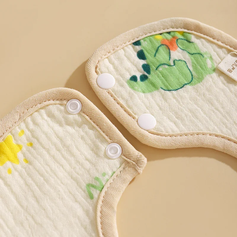 Baberos impermeables de gasa algodón para bebé absorbentes - imagen 4