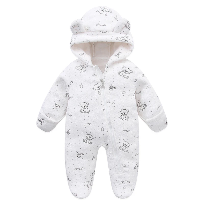 Body bebé recién nacido de franela para niña, conjunto invierno - imagen 3