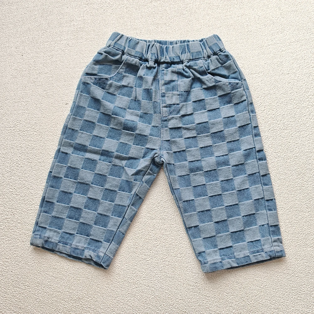 Pantalones vaqueros niños estilo clásico frontal