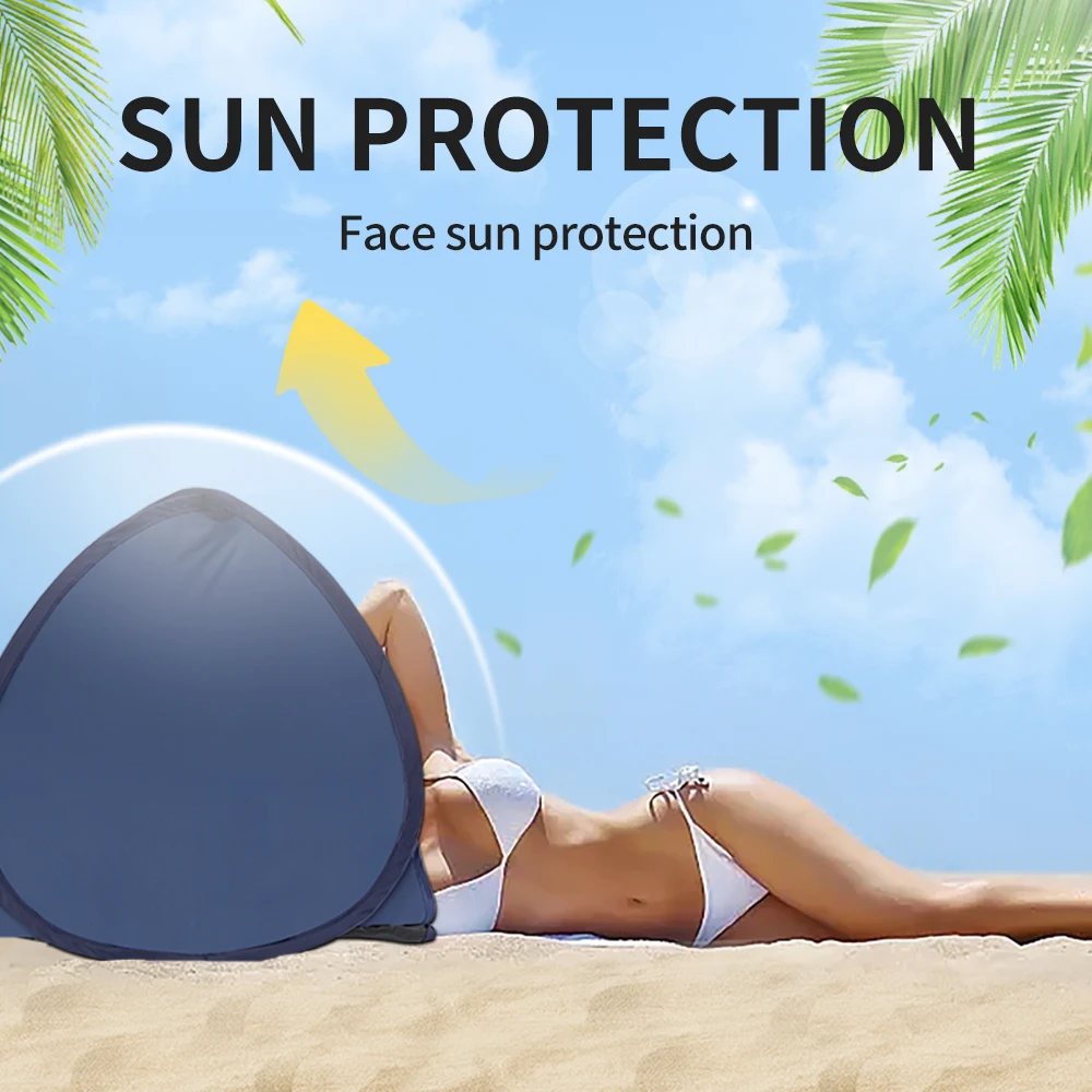 Toldo de playa automático con protección solar UV para familia - imagen 3