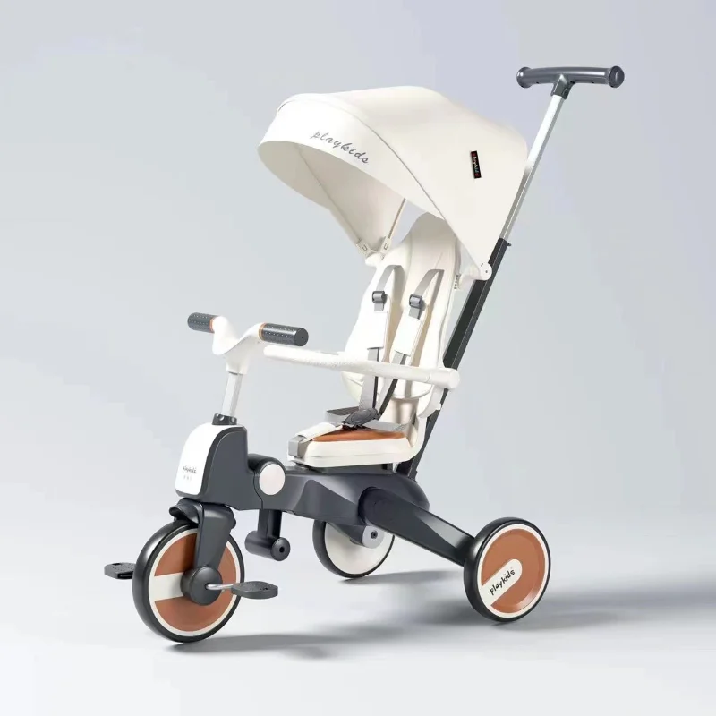 Triciclo infantil 3 ruedas – Plegable bidireccional y multifunción