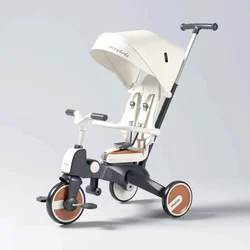 Triciclo infantil 3 ruedas – Plegable bidireccional y multifunción