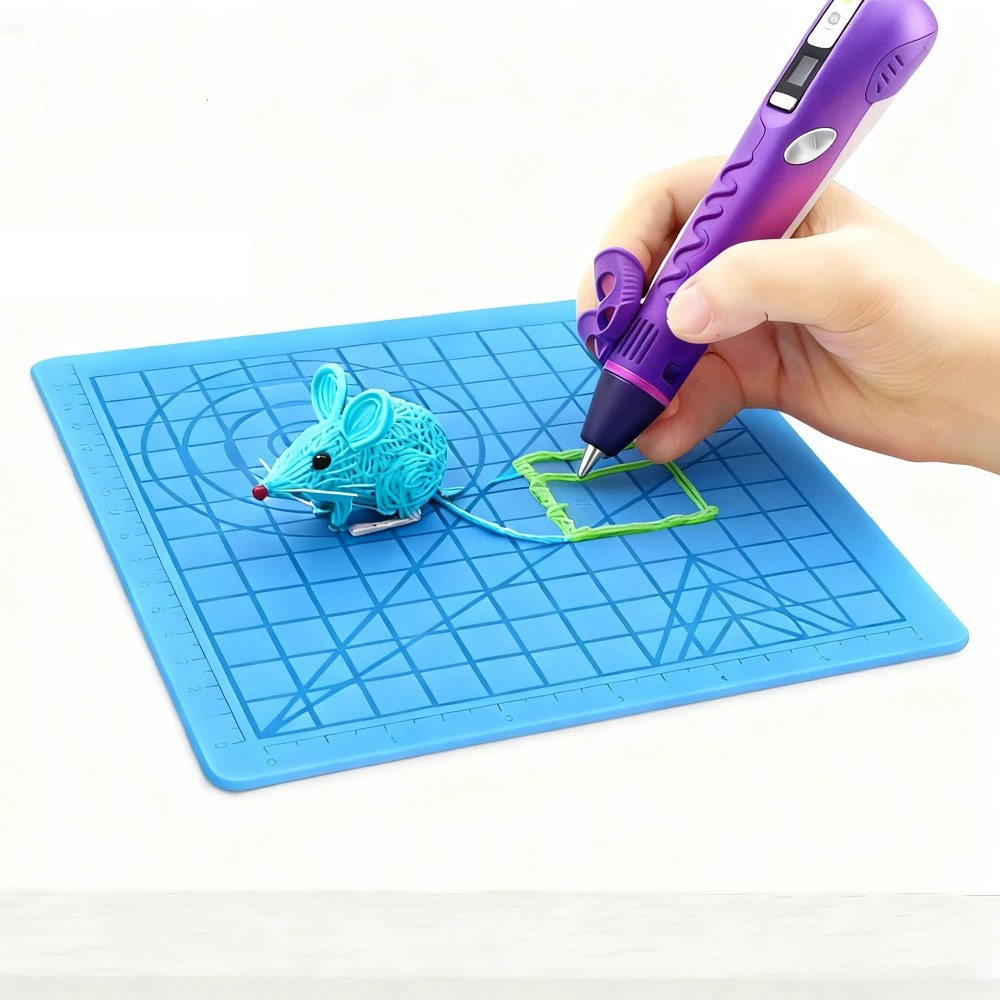 Bolígrafo de impresión 3D con tapete de silicona para dibujar - imagen 3