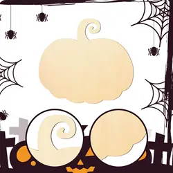 Recortes de calabaza en madera para manualidades infantiles