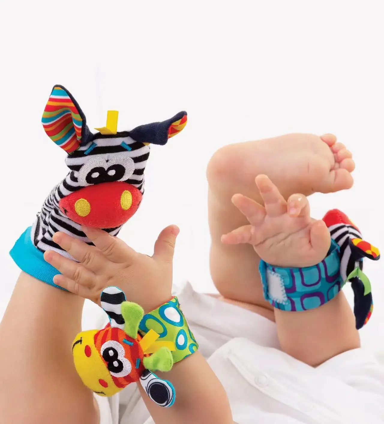 Set de sonajeros y peluches suaves para bebé recién nacido - imagen 5
