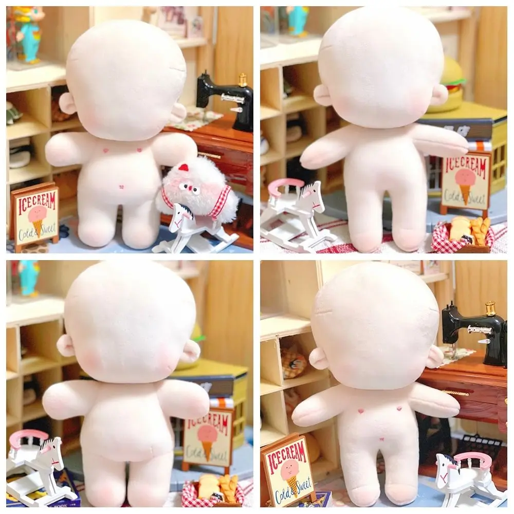 Muñeca peluche artesanal bordada en algodón para niña - imagen 3
