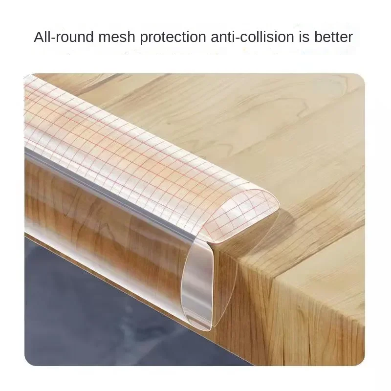 Protector anti-colisión PVC transparente esquinas bordes bebé
