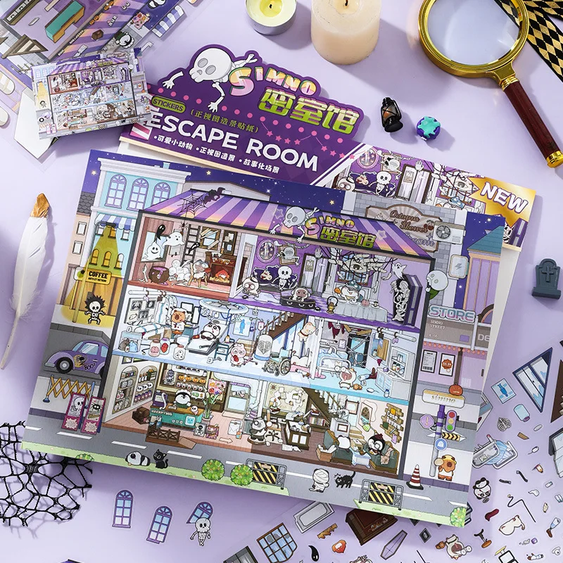 Pegatinas 2.5D para mascotas de escena cinematográfica, gran formato - imagen 5