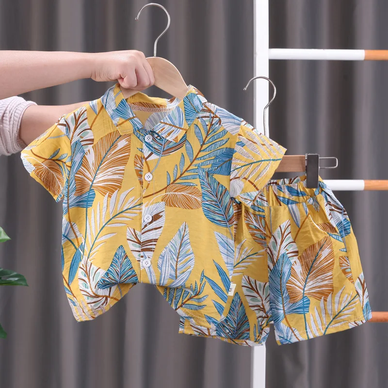 Conjunto deportivo de verano para niño – Camiseta y shorts de algodón