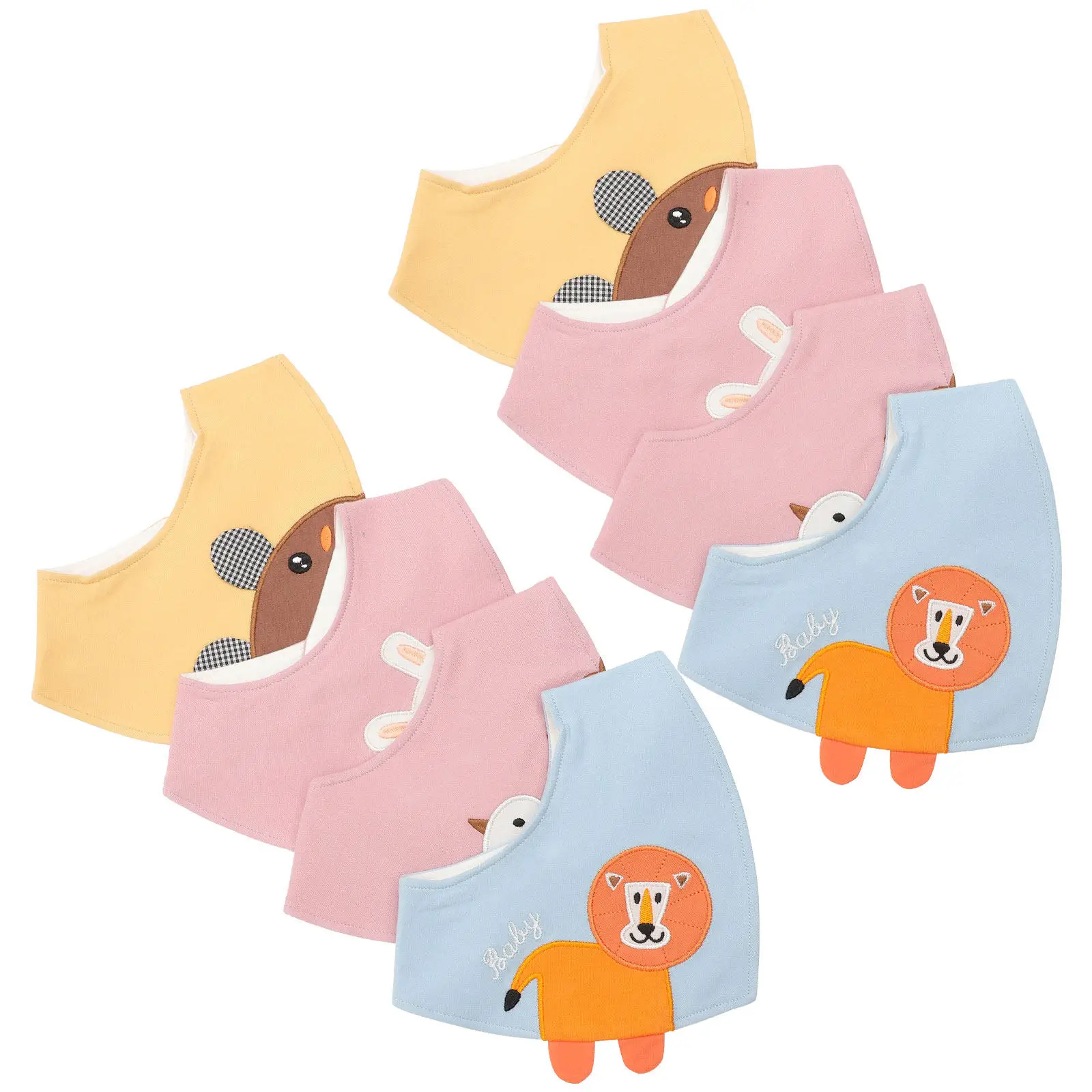 Baberos absorbentes de algodón para la saliva del bebé – dibujos