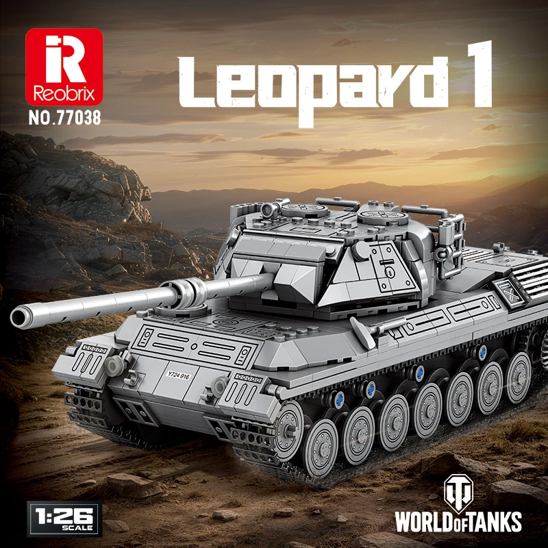 Bloques de construcción del tanque Leopard 1 de guerra fría