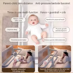 Barandilla plegable para cama de bebé IMBABY – Protección anticaídas
