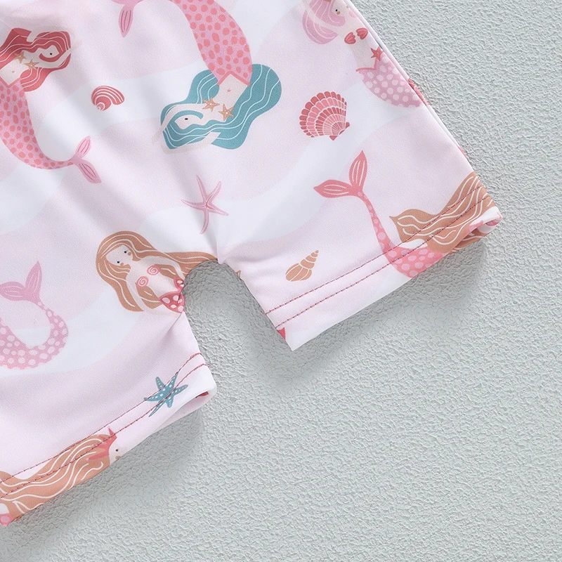 VISgogo traje de baño niña con estampado de concha de mar - imagen 5