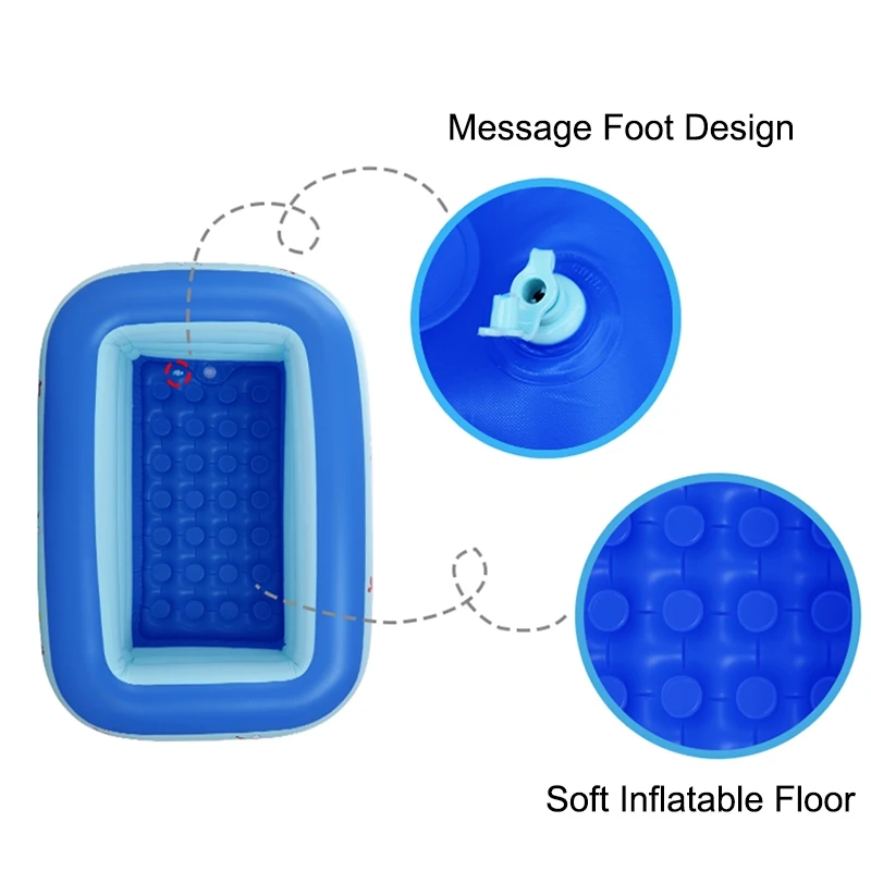 Piscina inflable infantil para baño en casa con juegos acuáticos