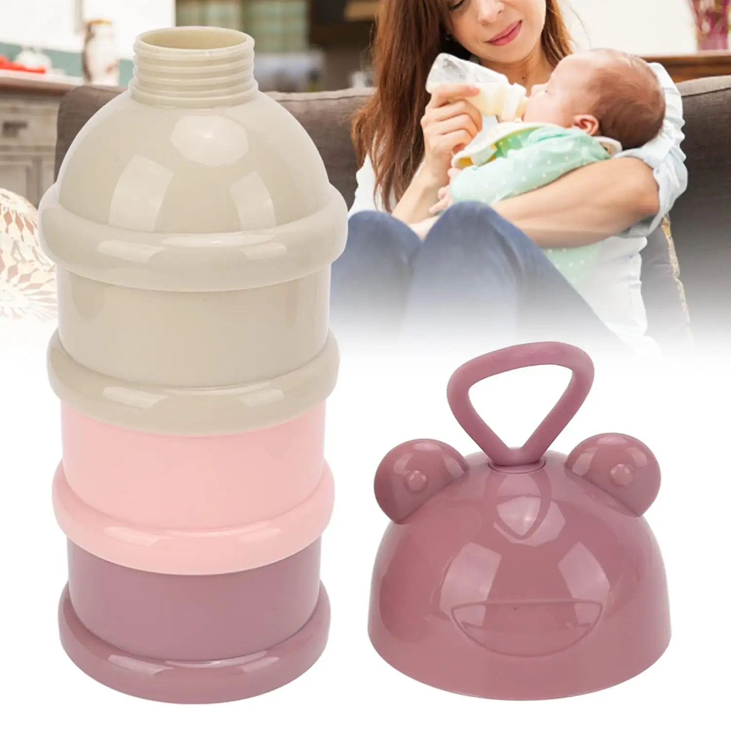 Organizador de leche en polvo para bebé – Portátil y extraíble - imagen 2