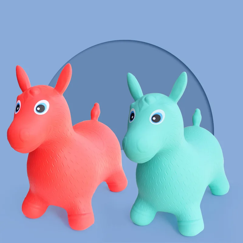 Caballo inflable de PVC para saltar: juguete de equilibrio bebé - imagen 2