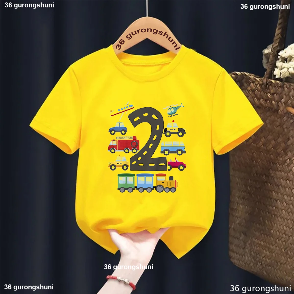 Camiseta manga corta verano con estampado gráfico de tractor - imagen 4