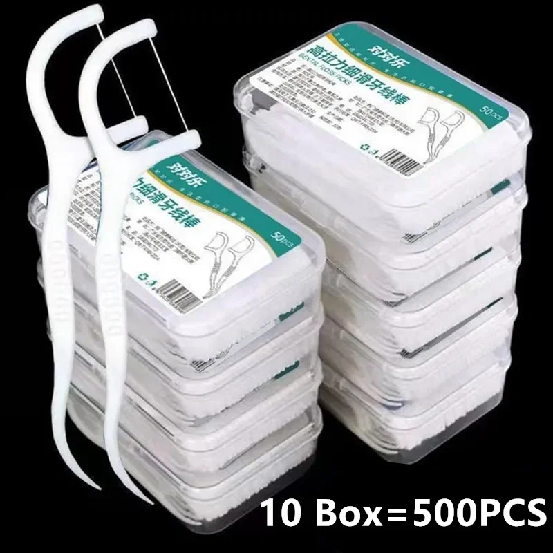 Palillos de hilo dental portátil para higiene bucal diaria